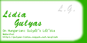 lidia gulyas business card